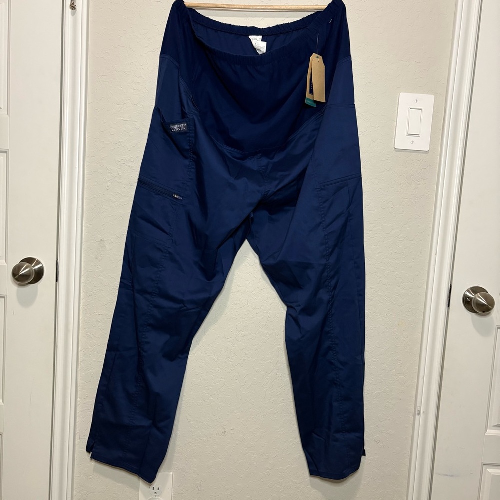 Cherokee Workwear Revolution Womens Scrub Pants Size XL Maternity Utility NWT